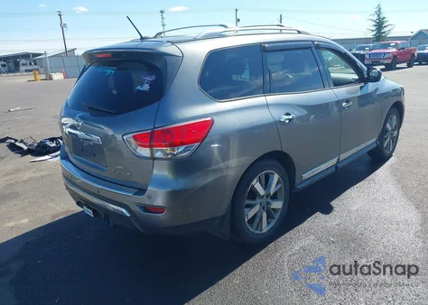 2015 Nissan Pathfinder Platinum from USA, damaged, VIN 5N1AR2MM7FC686768